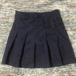 navy blue, school girl uniform skirt